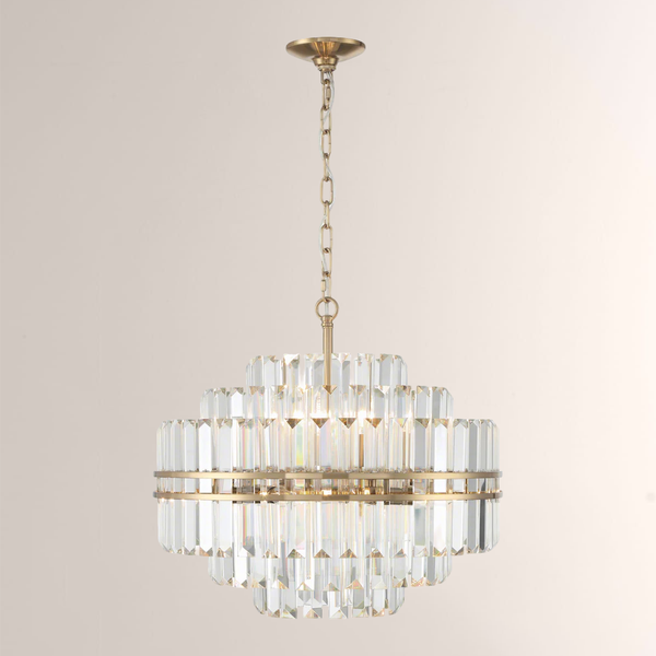 Hayes Round Crystal 12 Light Chandelier