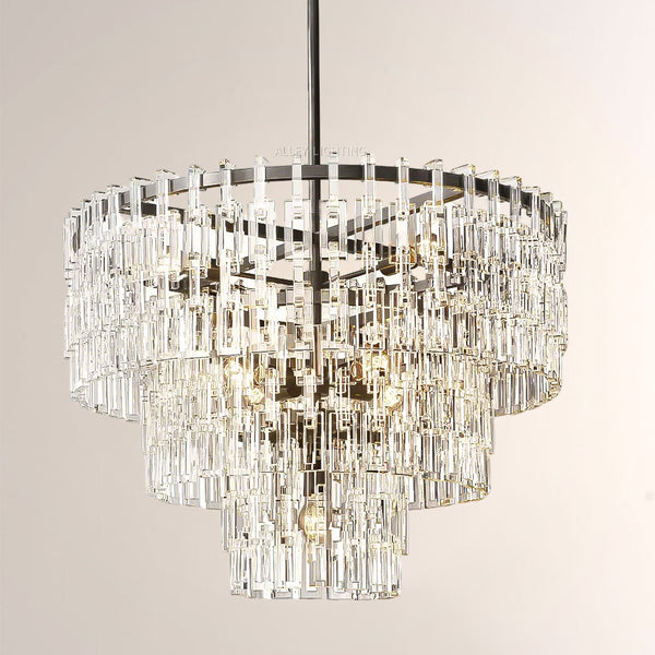 Arrebol 3-Tier Round Chandelier 36"
