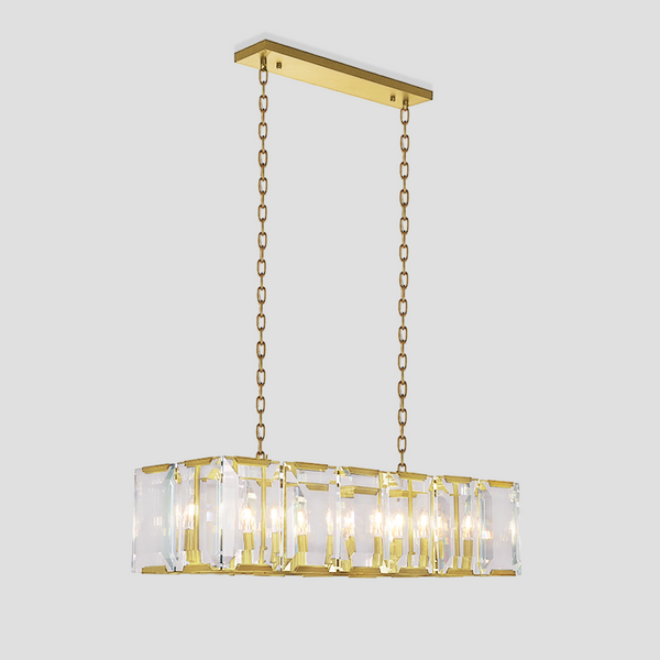 Apricity Crystal Rectangular Chandelier