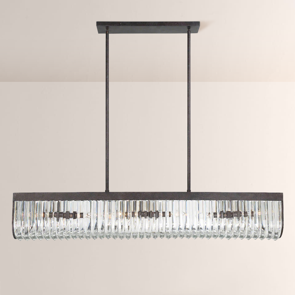Alister 6 Light Rectangular Chandelier 50"