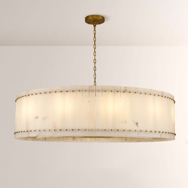 Amelia Alabaster Round Chandelier