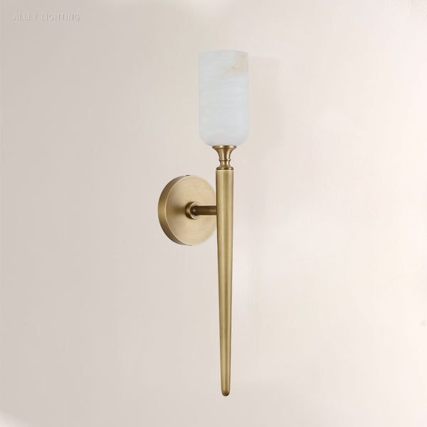 Axis Alabaster 1 Light Wall Sconce 21.6H