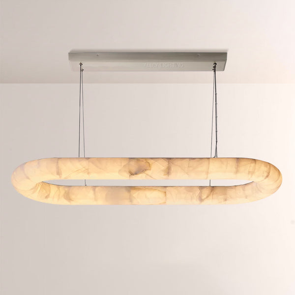 Rivager Lisse Oval Chandelier 57" 74"