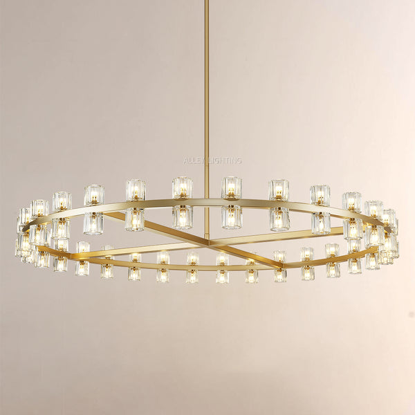 Aurora Wine-Glass Round Chandelier 60"