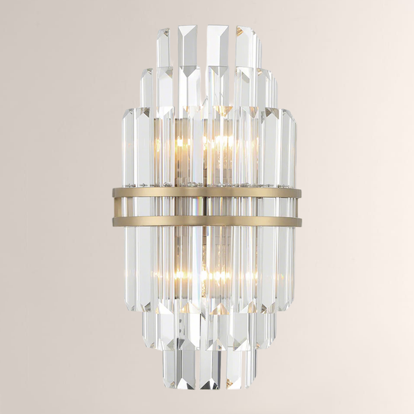 Hayes Crystal 2 Light Wall Sconce