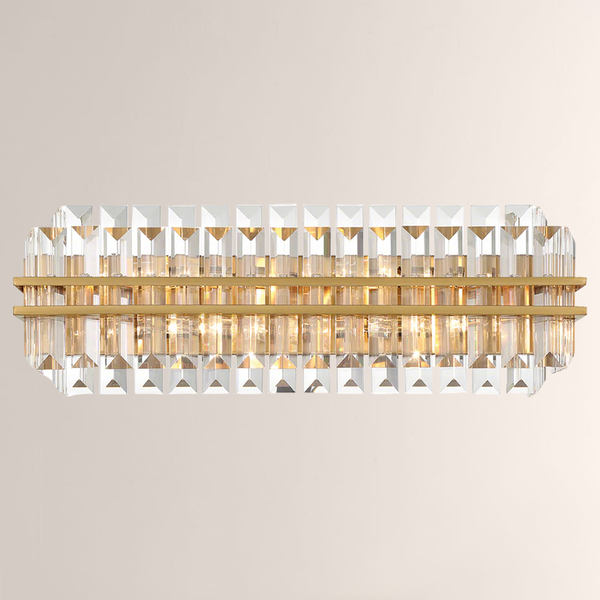 Hayes Crystal 4 Light Bathroom Wall Sconce