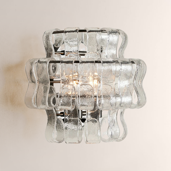Lime Glass Wall Sconce 12"