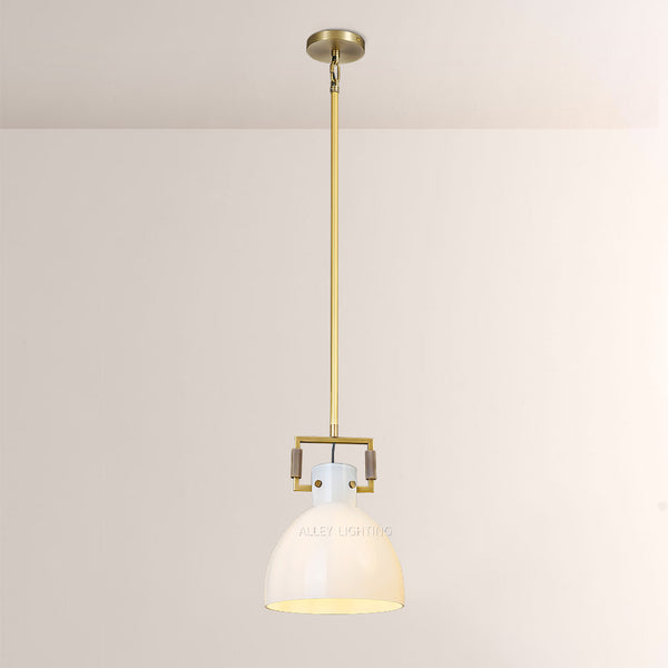 Immortal Milk Glass Cloche Pendant