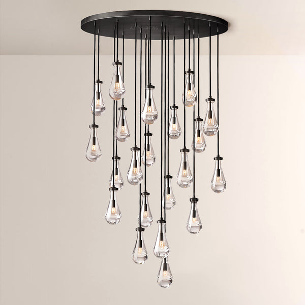 Raindrop Round Chandelier 47"