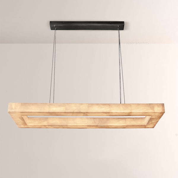 Derive Rectangular Calcite Chandelier 72"