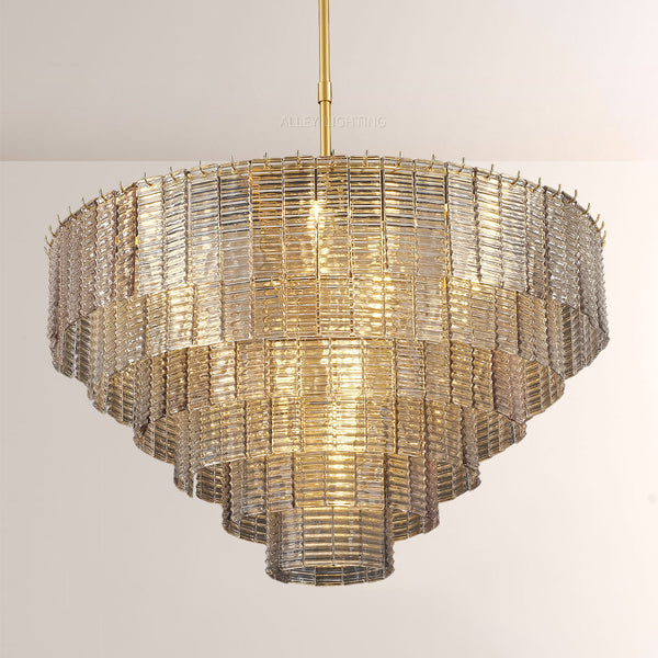 Viraag Smoke Round Chandelier 41"