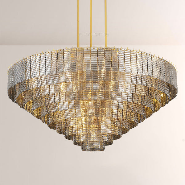 Viraag Smoke Round Chandelier 65"