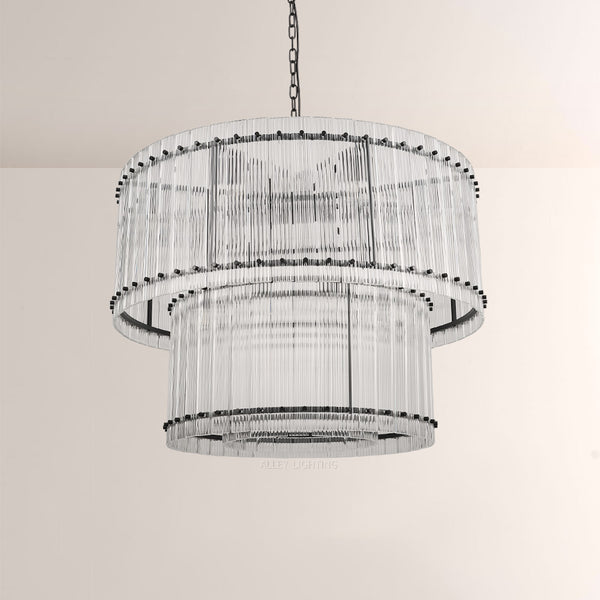 Tina Two-Tier Luxury Round Chandelier 37"