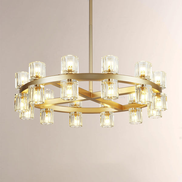 customized Aurora Wine-Glass Round Chandelier 24“