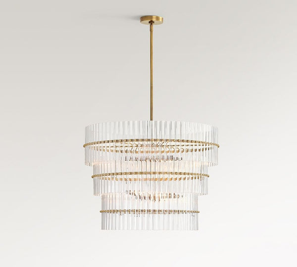 Macy Crystal Round 3-Tier Chandelier